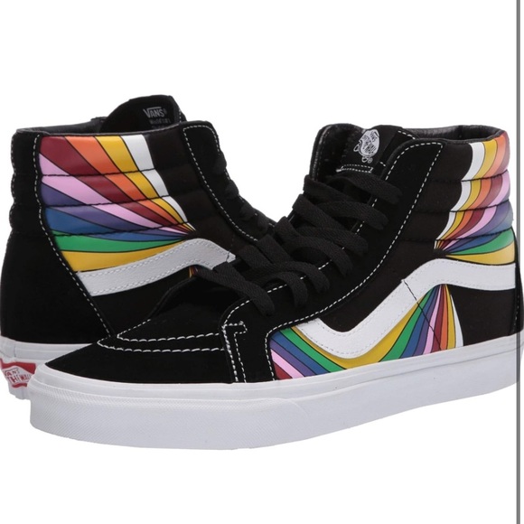 Vans Sk8-Hi Reissue Refract Multicolor Sneaker Unisex size W8.5 - Picture 1 of 5